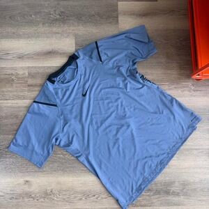 Nike Pro blue & gray t-shirt